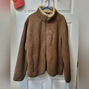 Gently used Scandia Woods men's brown fleece lined jacket size 2XL